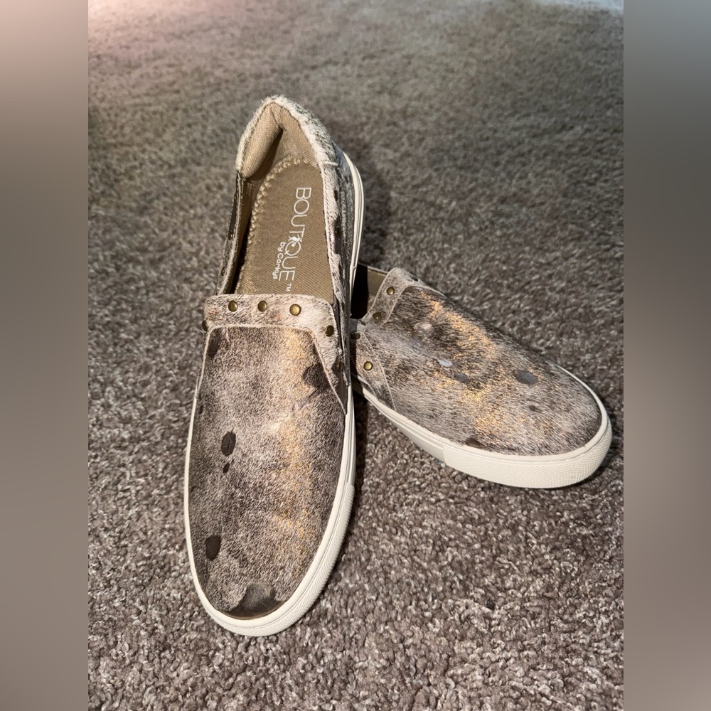 Corkys Spotted Slip-On Shoes with Studs